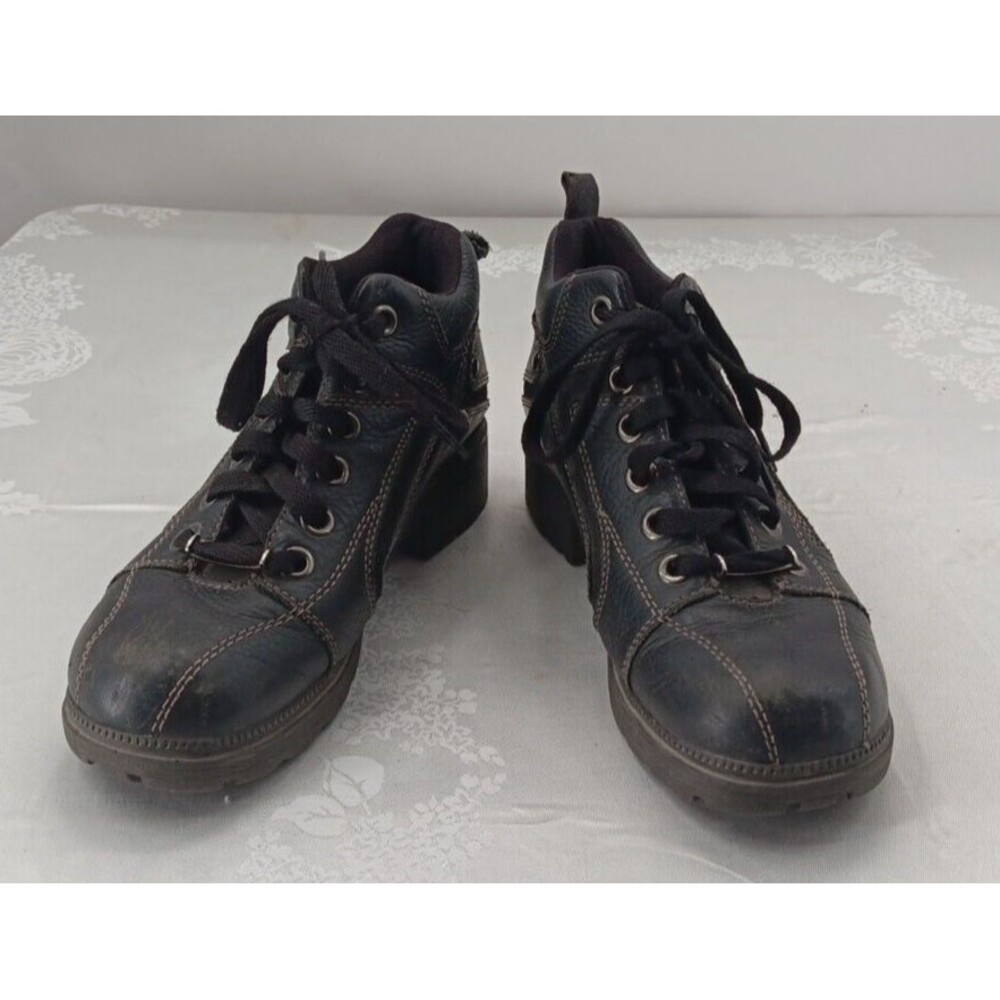 Harley Davidson Riding Boots Women's Black Size 8 Leather #84283